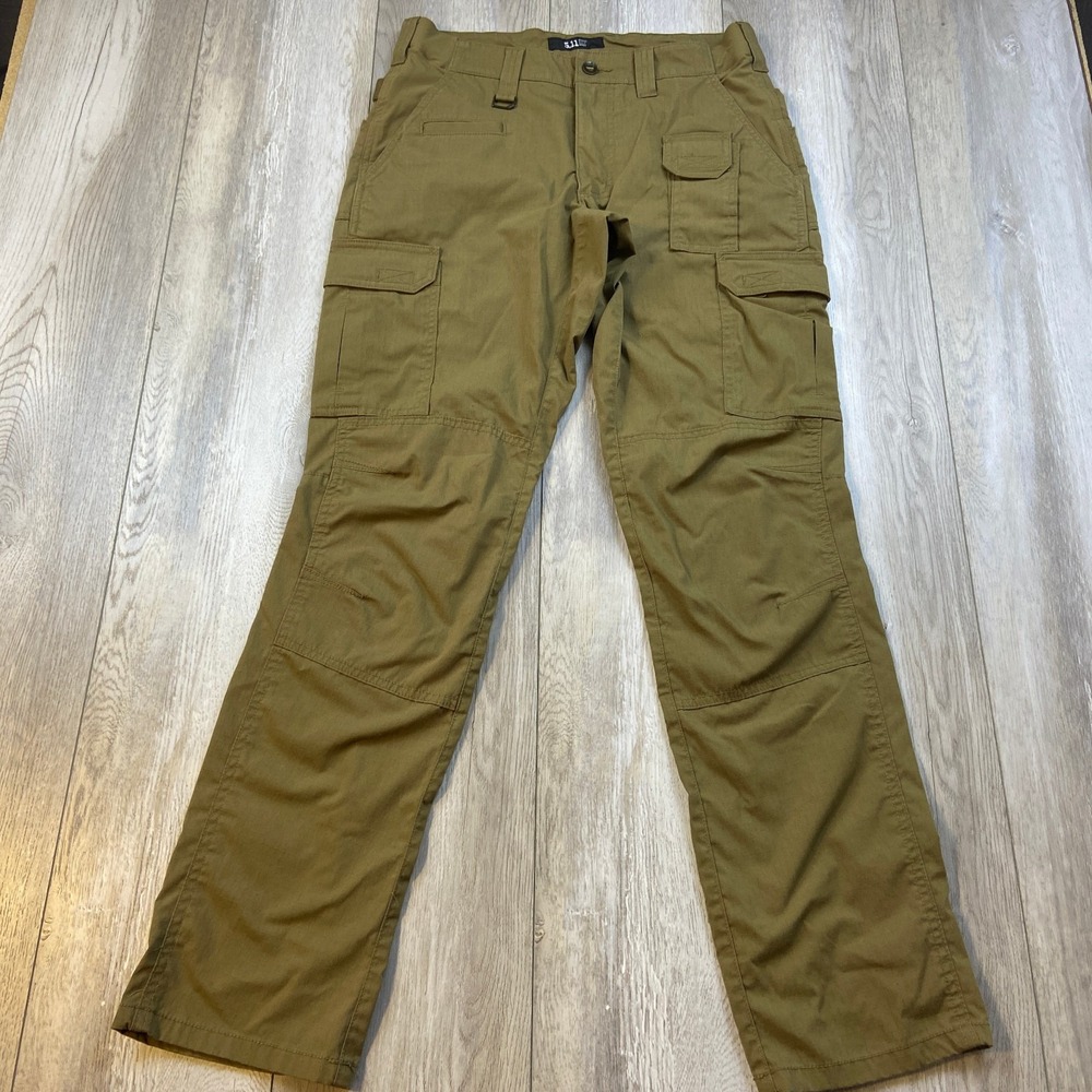 5.11 Tactical ABR Pro Cargo Pants Mens 30x34 Brown Pockets Straight Fit Men